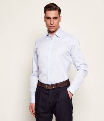BOSS BLACK - Koszula męska z klasycznym kołnierzykiem ze sklepu: Gomez Fashion Store w kategorii: Koszule męskie - zdjęcie 874714-BD9-10338_BB261M000161450