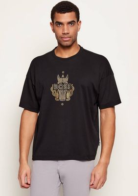 T-shirt męski młodzieżowy BOSS BLACK ze sklepu: Gomez Fashion Store w kategorii: T-shirty męskie - zdjęcie 874714-BD9-10338_BB261M000222001
