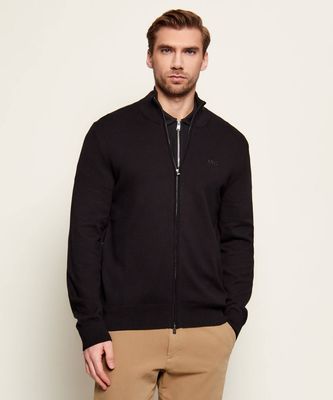 Sweter męski casualowy wiosenny BOSS BLACK ze sklepu: Gomez Fashion Store w kategorii: Swetry męskie - zdjęcie 874714-BD9-10338_BB261M000234001