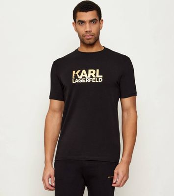 T-shirt męski w stylu młodzieżowym Karl Lagerfeld ze sklepu: Gomez Fashion Store w kategorii: T-shirty męskie - zdjęcie 874714-BD9-10338_KL261M000041160