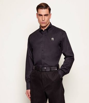 Koszula męska na wiosnę Karl Lagerfeld ze sklepu: Gomez Fashion Store w kategorii: Koszule męskie - zdjęcie 874714-BD9-10338_KL261M000064990