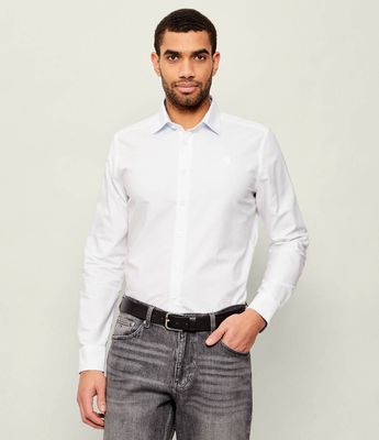 Koszula męska z klasycznym kołnierzykiem Karl Lagerfeld ze sklepu: Gomez Fashion Store w kategorii: Koszule męskie - zdjęcie 874714-BD9-10338_KL261M000065007