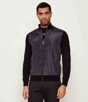 Sweter męski casual Karl Lagerfeld ze sklepu: Gomez Fashion Store w kategorii: Swetry męskie - zdjęcie 874714-BD9-10338_KL261M000085990