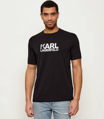 T-shirt męski na wiosnę Karl Lagerfeld ze sklepu: Gomez Fashion Store w kategorii: T-shirty męskie - zdjęcie 874714-BD9-10338_KL261M000041015