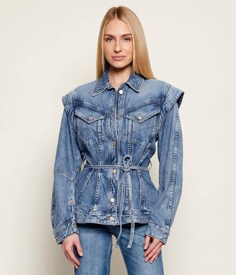 Kurtka damska na wiosnę BOSS ORANGE ze sklepu: Gomez Fashion Store w kategorii: Kurtki damskie - zdjęcie 874714-BD9-10338_BO261W000009431