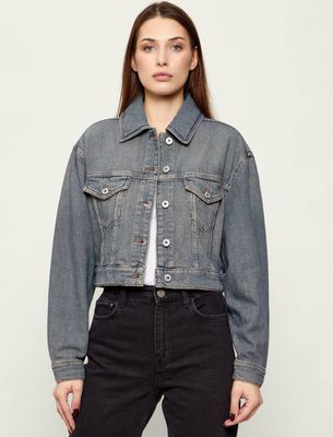 Kurtka damska na wiosnę Hugo Blue ze sklepu: Gomez Fashion Store w kategorii: Kurtki damskie - zdjęcie 874714-BD9-10338_BJ261W000002434