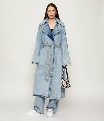 Hugo Blue - Płaszcz damski na wiosnę ze sklepu: Gomez Fashion Store w kategorii: Płaszcze damskie - zdjęcie 874714-BD9-10338_BJ261W000007440