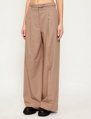 Spodnie damskie na wiosnę retro HUGO ze sklepu: Gomez Fashion Store w kategorii: Spodnie damskie - zdjęcie 874714-BD9-10338_BU261W000050975