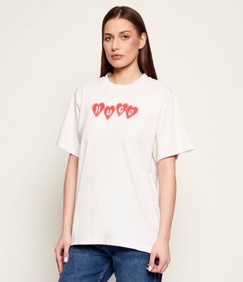Bluzka damska na wiosnę HUGO ze sklepu: Gomez Fashion Store w kategorii: Bluzki damskie - zdjęcie 874714-BD9-10338_BU261W000095102