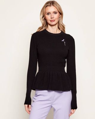 Sweter damski HUGO ze sklepu: Gomez Fashion Store w kategorii: Swetry damskie - zdjęcie 874714-BD9-10338_BU261W000098001