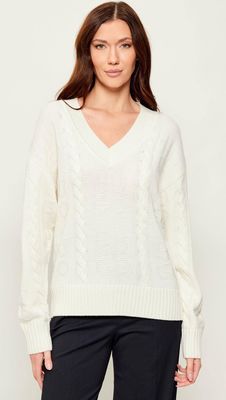Sweter damski casual HUGO ze sklepu: Gomez Fashion Store w kategorii: Swetry damskie - zdjęcie 874714-BD9-10338_BU261W000099115