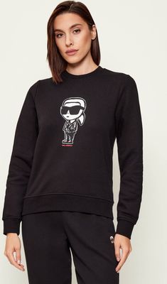 Bluza damska młodzieżowa jesienna Karl Lagerfeld ze sklepu: Gomez Fashion Store w kategorii: Bluzy damskie - zdjęcie 874714-BD9-10338_KL255W000084087