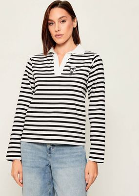 Bluzka damska jesienna Karl Lagerfeld ze sklepu: Gomez Fashion Store w kategorii: Bluzki damskie - zdjęcie 874714-BD9-10338_KL255W000096507