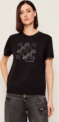 Bluzka damska na wiosnę Karl Lagerfeld ze sklepu: Gomez Fashion Store w kategorii: Bluzki damskie - zdjęcie 874714-BD9-10338_KL255W000097087