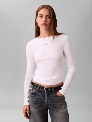 Bluzka damska Calvin Klein Jeans ze sklepu: Gomez Fashion Store w kategorii: Bluzki damskie - zdjęcie 874714-BD9-10338_CJ261W000004C65