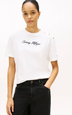 Bluzka damska młodzieżowa Tommy Hilfiger ze sklepu: Gomez Fashion Store w kategorii: Bluzki damskie - zdjęcie 874714-BD9-10338_TH261W000049F31