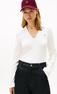Bluzka damska casual Tommy Hilfiger ze sklepu: Gomez Fashion Store w kategorii: Bluzki damskie - zdjęcie 874714-BD9-10338_TH261W000050F31