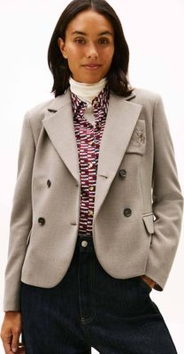 Marynarka na wiosnę Tommy Hilfiger ze sklepu: Gomez Fashion Store w kategorii: Marynarki damskie - zdjęcie 874714-BD9-10338_TH261W000083A95