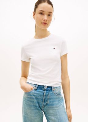 Bluzka damska casual Tommy Jeans ze sklepu: Gomez Fashion Store w kategorii: Bluzki damskie - zdjęcie 874714-BD9-10338_TM261W000027A07
