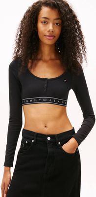 Bluzka damska casual na wiosnę Tommy Jeans ze sklepu: Gomez Fashion Store w kategorii: Bluzki damskie - zdjęcie 874714-BD9-10338_TM261W000035D44