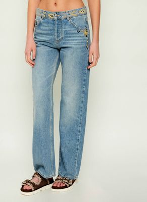 Jeansy damskie wiosenne Ba&sh ze sklepu: Gomez Fashion Store w kategorii: Jeansy damskie - zdjęcie 874714-BD9-10338_BH261W000016043