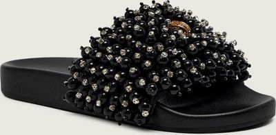 Klapki damskie na lato Kurt Geiger ze sklepu: Gomez Fashion Store w kategorii: Klapki damskie - zdjęcie 874714-BD9-10338_KG261W000229007