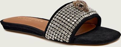 Klapki damskie na lato Kurt Geiger ze sklepu: Gomez Fashion Store w kategorii: Klapki damskie - zdjęcie 874714-BD9-10338_KG261W000235007