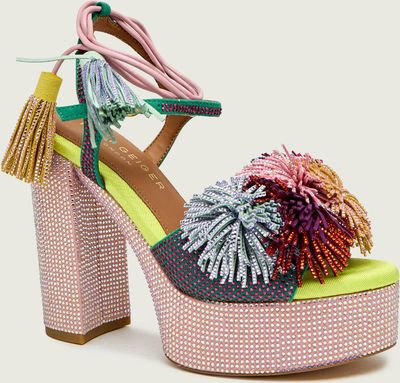 Sandały damskie na lato Kurt Geiger ze sklepu: Gomez Fashion Store w kategorii: Sandały damskie - zdjęcie 874714-BD9-10338_KG261W000240026