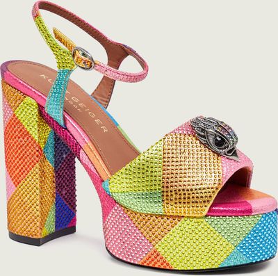 Sandały damskie na lato Kurt Geiger ze sklepu: Gomez Fashion Store w kategorii: Sandały damskie - zdjęcie 874714-BD9-10338_KG261W000241012