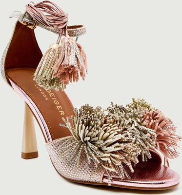 Sandały damskie na lato Kurt Geiger ze sklepu: Gomez Fashion Store w kategorii: Sandały damskie - zdjęcie 874714-BD9-10338_KG261W000245027