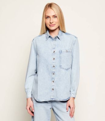 Koszula damska casual Patrizia Pepe ze sklepu: Gomez Fashion Store w kategorii: Koszule damskie - zdjęcie 874714-BD9-10338_PK261W000021585