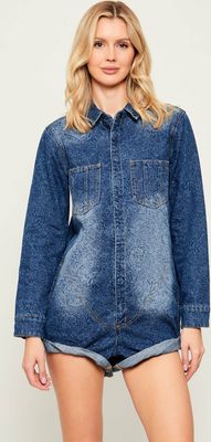 Kombinezon damski casual One Teaspoon ze sklepu: Gomez Fashion Store w kategorii: Kombinezony damskie - zdjęcie 874714-BD9-10338_OE261W000026088
