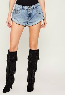 Szorty One Teaspoon ze sklepu: Gomez Fashion Store w kategorii: Szorty - zdjęcie 874714-BD9-10338_OE261W000028089