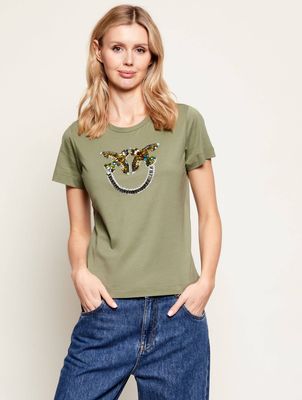 Bluzka damska na wiosnę Pinko ze sklepu: Gomez Fashion Store w kategorii: Bluzki damskie - zdjęcie 874714-BD9-10338_PI261W000009334