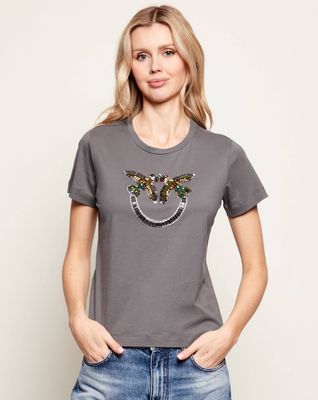 Bluzka damska na wiosnę Pinko ze sklepu: Gomez Fashion Store w kategorii: Bluzki damskie - zdjęcie 874714-BD9-10338_PI261W000009E23