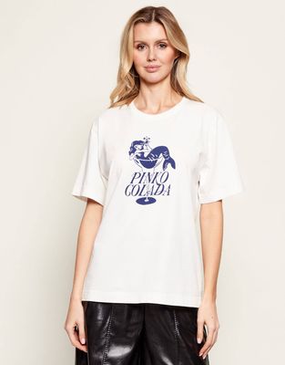 Bluzka damska młodzieżowa Pinko ze sklepu: Gomez Fashion Store w kategorii: Bluzki damskie - zdjęcie 874714-BD9-10338_PI261W000012064