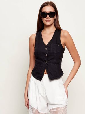 Kamizelka damska casual Pinko ze sklepu: Gomez Fashion Store w kategorii: Kamizelki damskie - zdjęcie 874714-BD9-10338_PI261W000055099