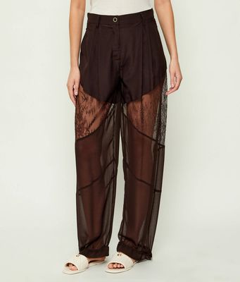 Spodnie damskie Pinko ze sklepu: Gomez Fashion Store w kategorii: Spodnie damskie - zdjęcie 874714-BD9-10338_PI261W000087768