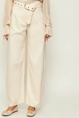 Spodnie damskie casualowe Pinko ze sklepu: Gomez Fashion Store w kategorii: Spodnie damskie - zdjęcie 874714-BD9-10338_PI261W000094326