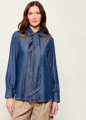 Koszula damska elegancka Marc Cain ze sklepu: Gomez Fashion Store w kategorii: Koszule damskie - zdjęcie 874714-BD9-10338_CR261W000002355