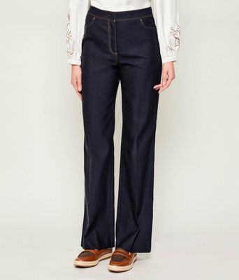 Marc Cain - Jeansy damskie na wiosnę casual ze sklepu: Gomez Fashion Store w kategorii: Jeansy damskie - zdjęcie 874714-BD9-10338_CR261W000008394