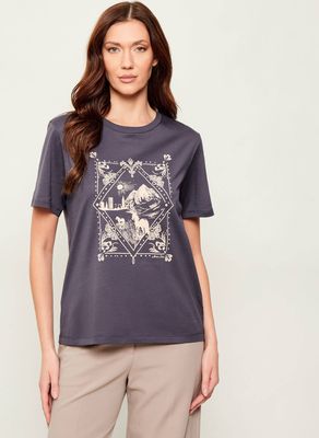 Marc Cain - Bluzka damska na wiosnę ze sklepu: Gomez Fashion Store w kategorii: Bluzki damskie - zdjęcie 874714-BD9-10338_CR261W000010382