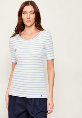 Marc Cain - Bluzka damska casual ze sklepu: Gomez Fashion Store w kategorii: Bluzki damskie - zdjęcie 874714-BD9-10338_CR261W000026316
