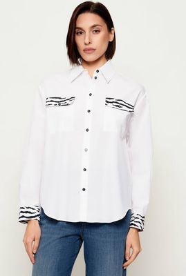 Koszula damska elegancka Marc Cain ze sklepu: Gomez Fashion Store w kategorii: Koszule damskie - zdjęcie 874714-BD9-10338_CR261W000038100