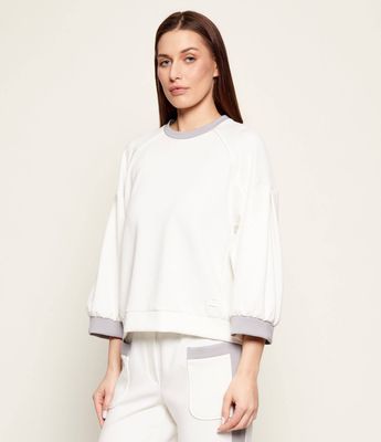 Bluza damska na wiosnę Marc Cain ze sklepu: Gomez Fashion Store w kategorii: Bluzy damskie - zdjęcie 874714-BD9-10338_CR261W000068110
