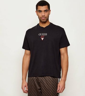 T-shirt męski w stylu młodzieżowym Guess Jeans ze sklepu: Gomez Fashion Store w kategorii: T-shirty męskie - zdjęcie 874714-BD9-10338_GE261M000012058