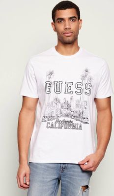 Guess - T-shirt męski młodzieżowy ze sklepu: Gomez Fashion Store w kategorii: T-shirty męskie - zdjęcie 874714-BD9-10338_GJ261M000005F11