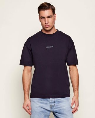 C.P. Company - T-shirt męski casual na wiosnę ze sklepu: Gomez Fashion Store w kategorii: T-shirty męskie - zdjęcie 874714-BD9-10338_CY261M000008888