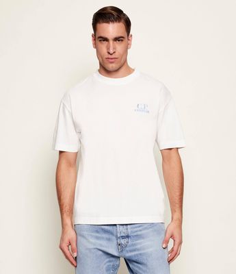 T-shirt męski casual na wiosnę C.P. Company ze sklepu: Gomez Fashion Store w kategorii: T-shirty męskie - zdjęcie 874714-BD9-10338_CY261M000009103
