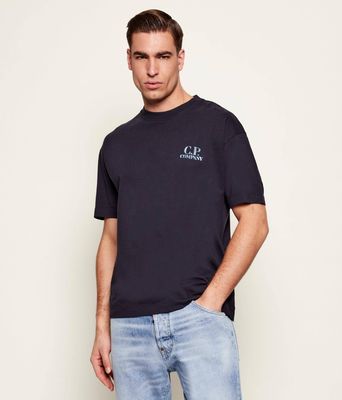 T-shirt męski casual na wiosnę C.P. Company ze sklepu: Gomez Fashion Store w kategorii: T-shirty męskie - zdjęcie 874714-BD9-10338_CY261M000009888